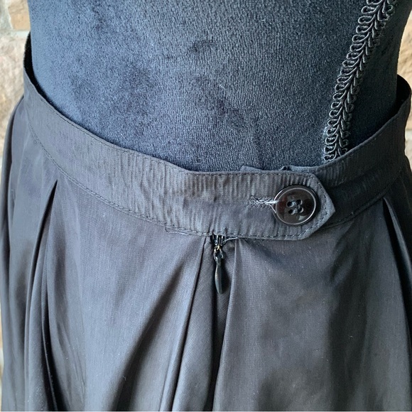 AMERICAN APPAREL Midi Flare Black High Waist Fully Lined Skirt Women’s SZ XS 24” - Picture 4 of 16